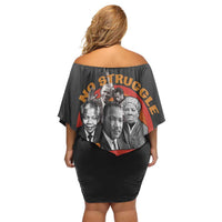 No Struggle No Progress Family Matching Off Shoulder Short Dress and Hawaiian Shirt Civil Rights Leaders - Wonder Print Shop