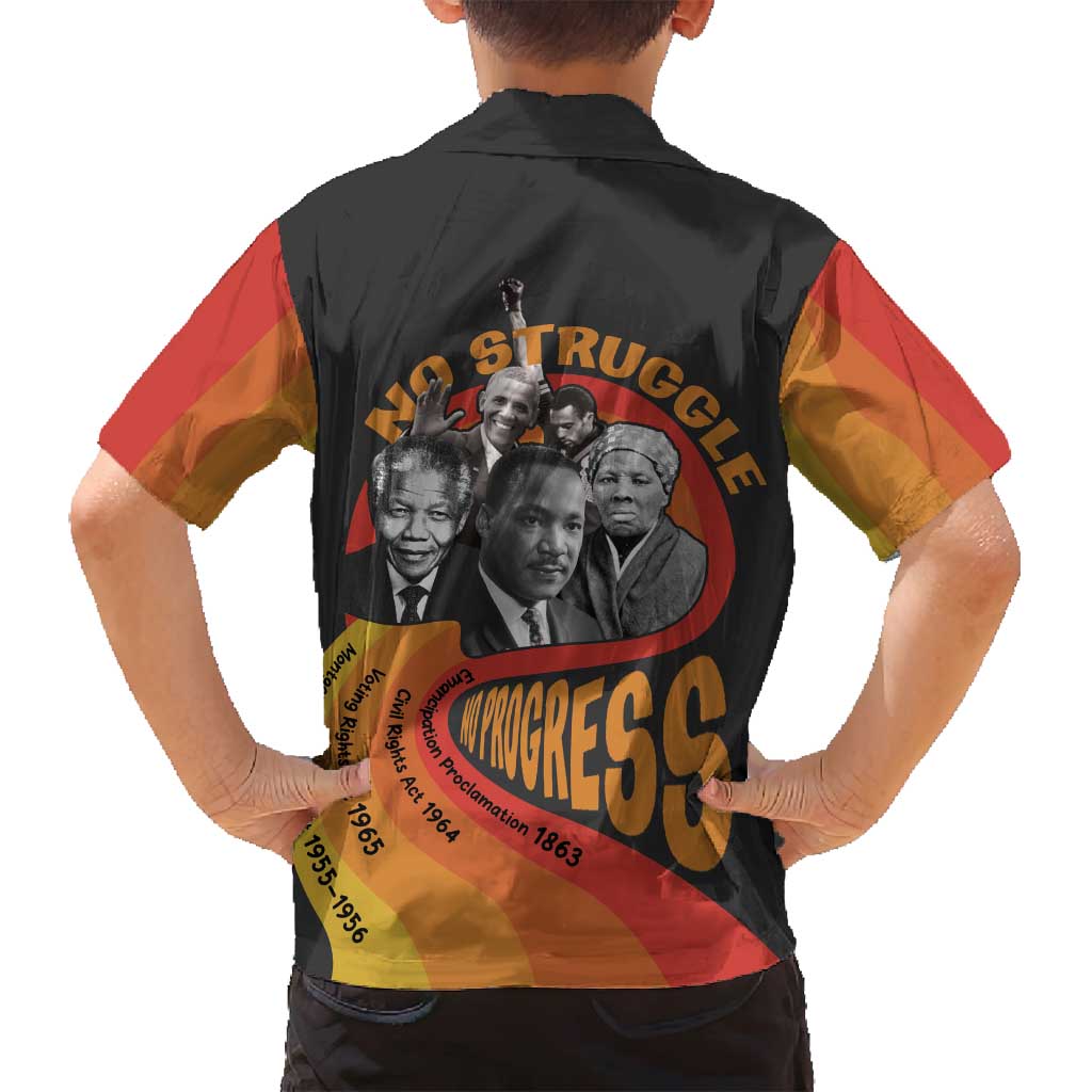 No Struggle No Progress Family Matching Puletasi and Hawaiian Shirt Civil Rights Leaders - Wonder Print Shop