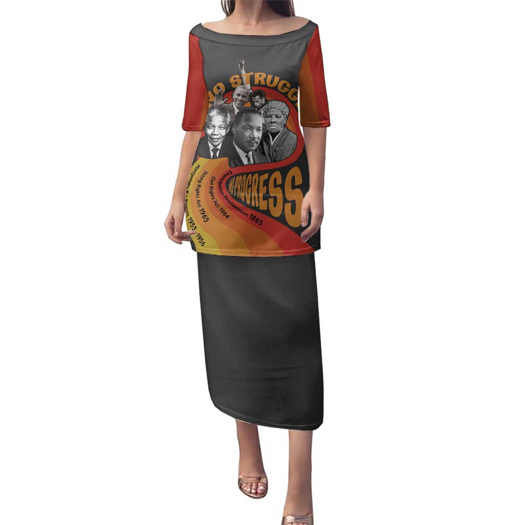 No Struggle No Progress Family Matching Puletasi and Hawaiian Shirt Civil Rights Leaders - Wonder Print Shop