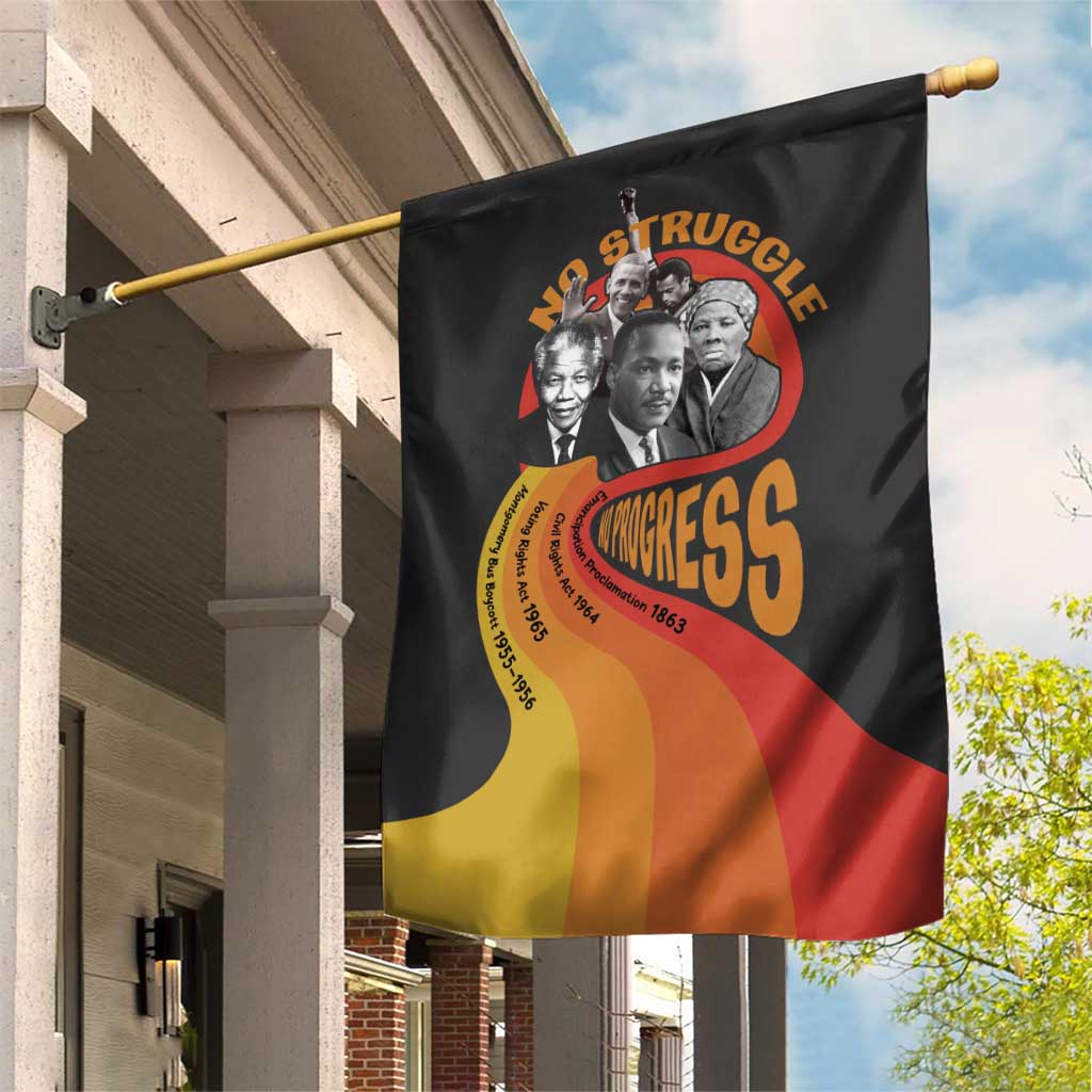 No Struggle No Progress Garden Flag Civil Rights Leaders - Wonder Print Shop