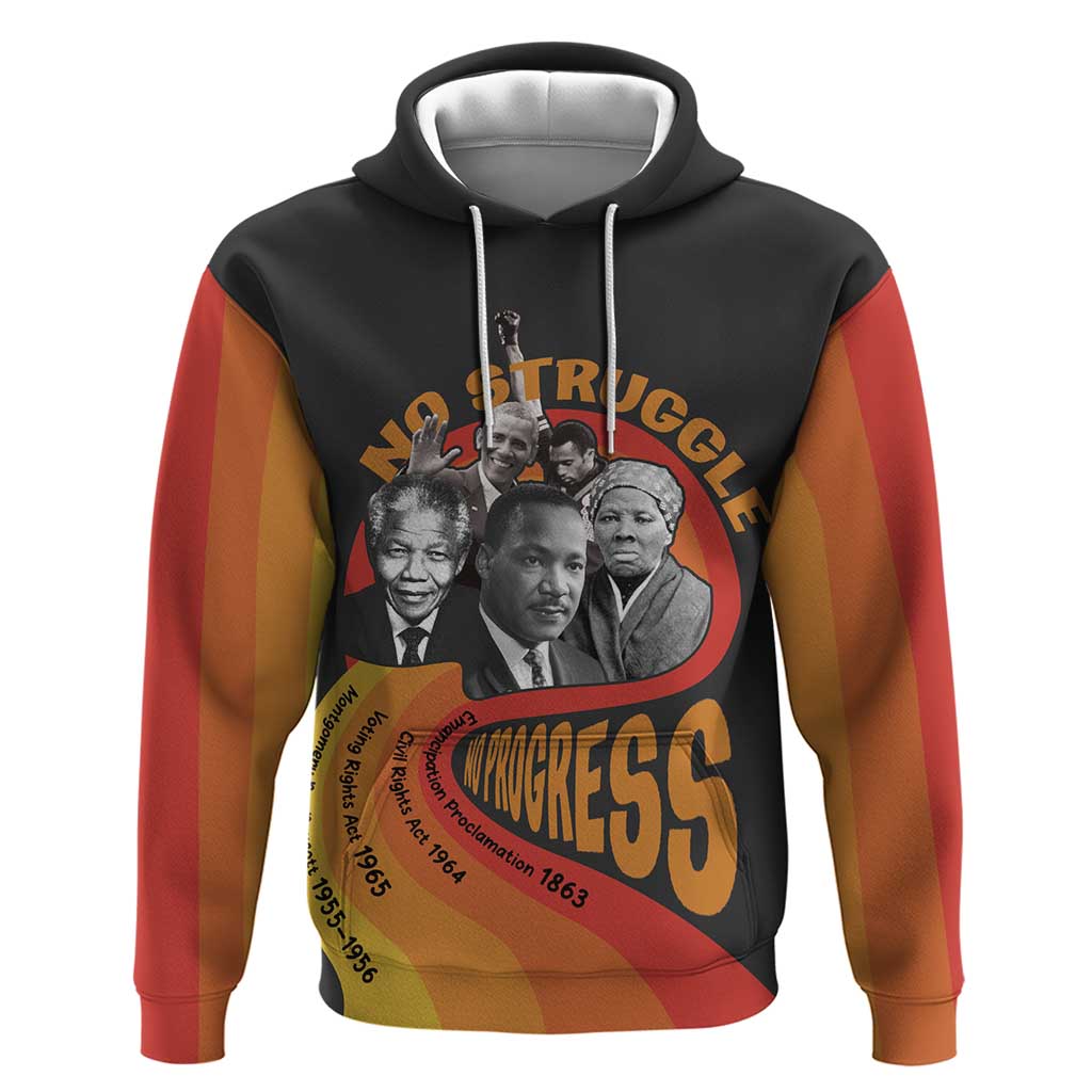 No Struggle No Progress Hoodie Civil Rights Leaders - Wonder Print Shop
