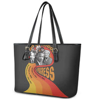 No Struggle No Progress Leather Tote Bag Civil Rights Leaders - Wonder Print Shop