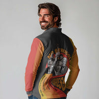 No Struggle No Progress Long Sleeve Polo Shirt Civil Rights Leaders - Wonder Print Shop