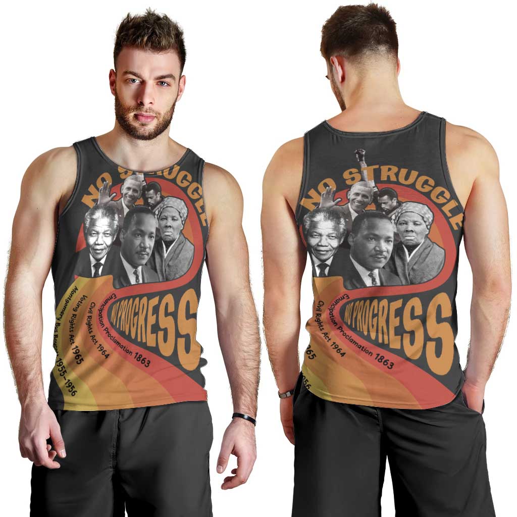 No Struggle No Progress Men Tank Top Civil Rights Leaders - Wonder Print Shop