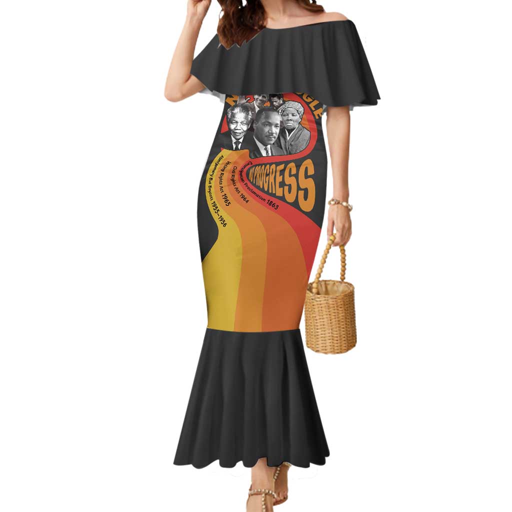 No Struggle No Progress Mermaid Dress Civil Rights Leaders - Wonder Print Shop