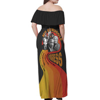 No Struggle No Progress Off Shoulder Maxi Dress Civil Rights Leaders - Wonder Print Shop