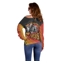 No Struggle No Progress Off Shoulder Sweater Civil Rights Leaders - Wonder Print Shop