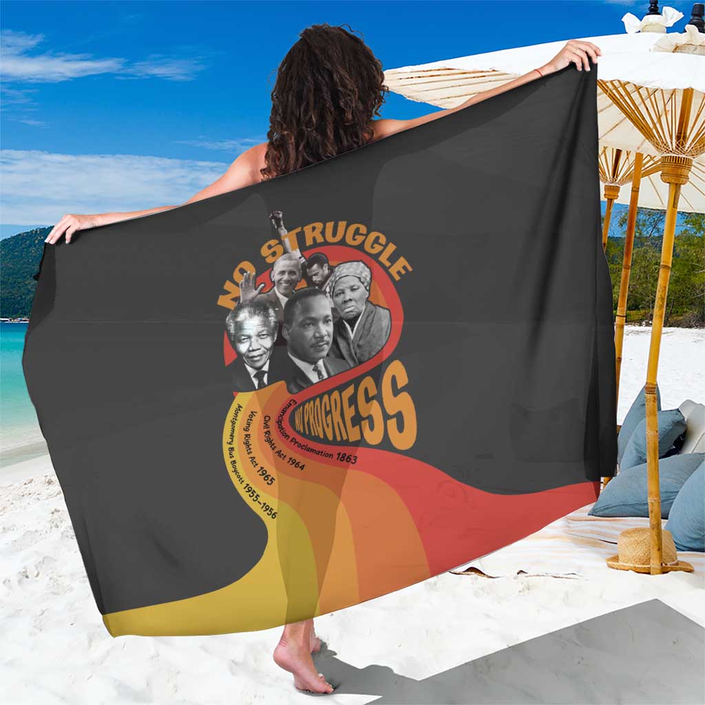 No Struggle No Progress Sarong Civil Rights Leaders - Wonder Print Shop