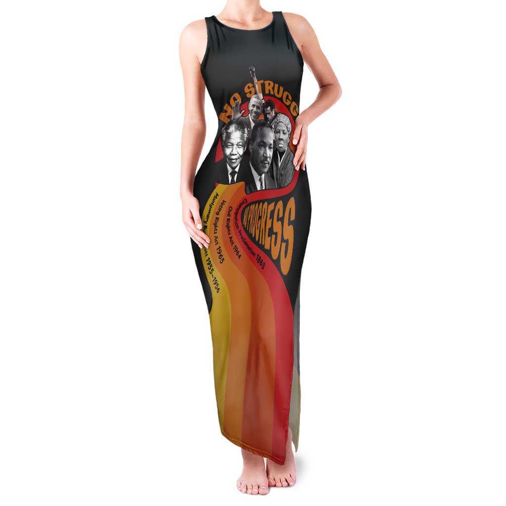 No Struggle No Progress Tank Maxi Dress Civil Rights Leaders - Wonder Print Shop