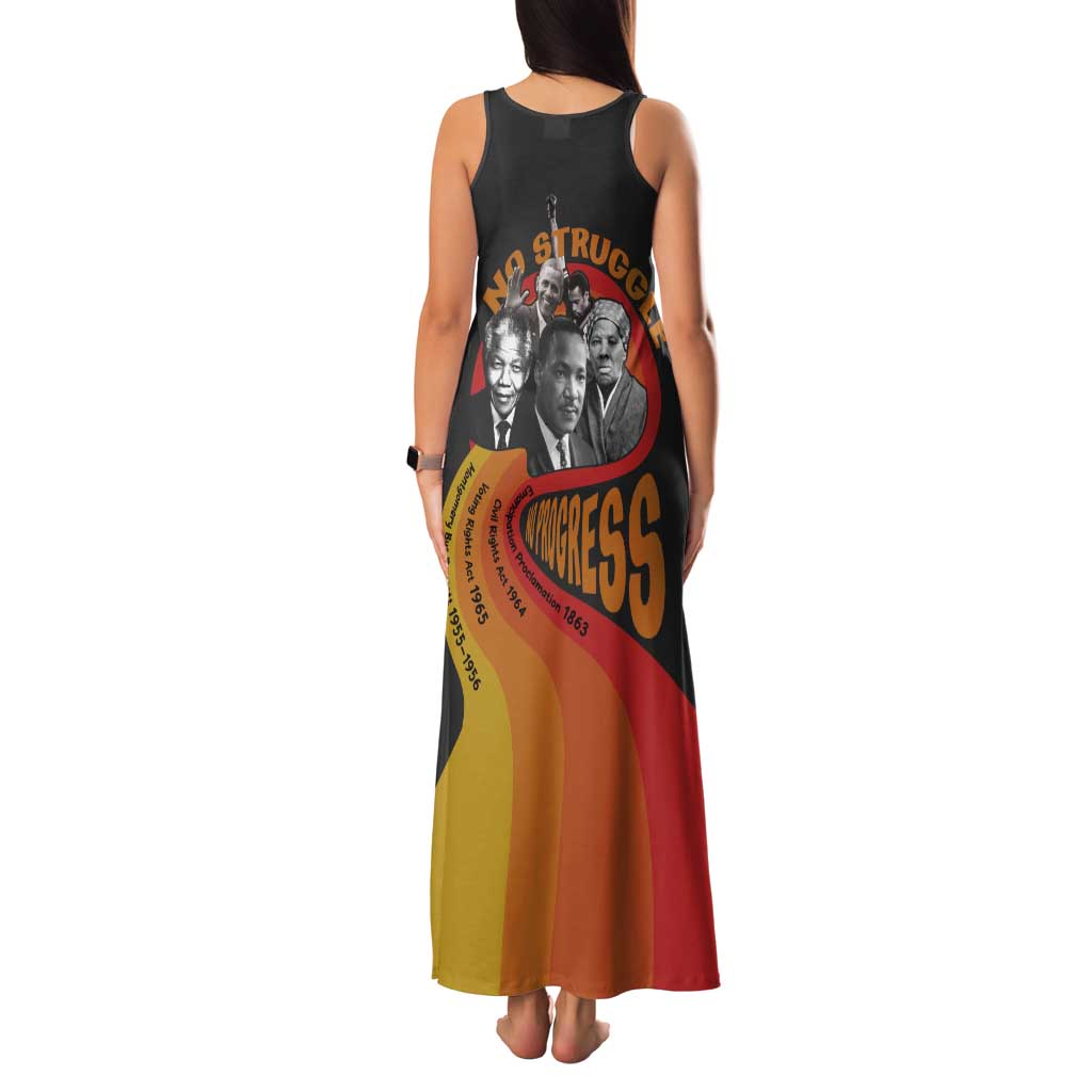 No Struggle No Progress Tank Maxi Dress Civil Rights Leaders - Wonder Print Shop