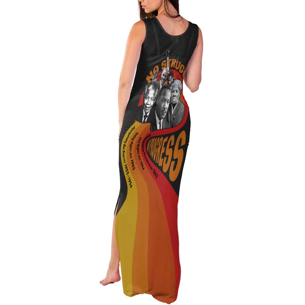 No Struggle No Progress Tank Maxi Dress Civil Rights Leaders - Wonder Print Shop