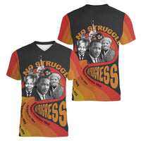 No Struggle No Progress Women V-Neck T-Shirt Civil Rights Leaders - Wonder Print Shop