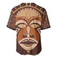 African Mask Printed Mudcloth Baseball Jersey - Wonder Print Shop