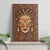 African Mask Printed Mudcloth Canvas Wall Art - Wonder Print Shop