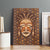 African Mask Printed Mudcloth Canvas Wall Art - Wonder Print Shop
