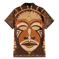 African Mask Printed Mudcloth Family Matching Mermaid Dress and Hawaiian Shirt - Wonder Print Shop