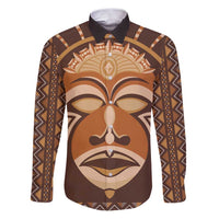African Mask Printed Mudcloth Family Matching Puletasi and Hawaiian Shirt - Wonder Print Shop