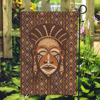 African Mask Printed Mudcloth Garden Flag - Wonder Print Shop
