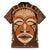 African Mask Printed Mudcloth Hawaiian Shirt - Wonder Print Shop