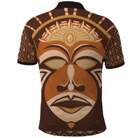 African Mask Printed Mudcloth Polo Shirt - Wonder Print Shop