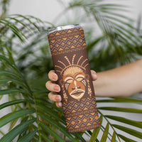 African Mask Printed Mudcloth Skinny Tumbler - Wonder Print Shop