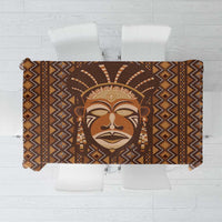African Mask Printed Mudcloth Tablecloth - Wonder Print Shop