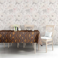 African Mask Printed Mudcloth Tablecloth - Wonder Print Shop
