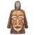 African Mask Printed Mudcloth Wearable Blanket Hoodie - Wonder Print Shop