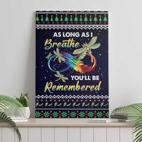 Dragonfly Angel Canvas Wall Art As Long As I Breathe You'll Be Remembered - Wonder Print Shop