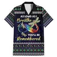 Dragonfly Angel Family Matching Mermaid Dress and Hawaiian Shirt As Long As I Breathe You'll Be Remembered - Wonder Print Shop