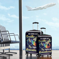 Dragonfly Angel Luggage Cover As Long As I Breathe You'll Be Remembered - Wonder Print Shop