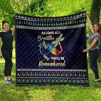 Dragonfly Angel Quilt As Long As I Breathe You'll Be Remembered - Wonder Print Shop