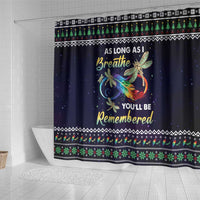 Dragonfly Angel Shower Curtain As Long As I Breathe You'll Be Remembered