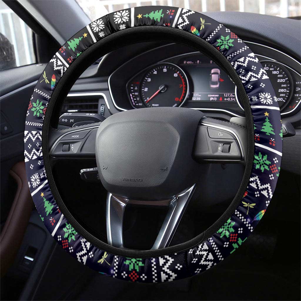 Dragonfly Angel Steering Wheel Cover As Long As I Breathe You'll Be Remembered - Wonder Print Shop
