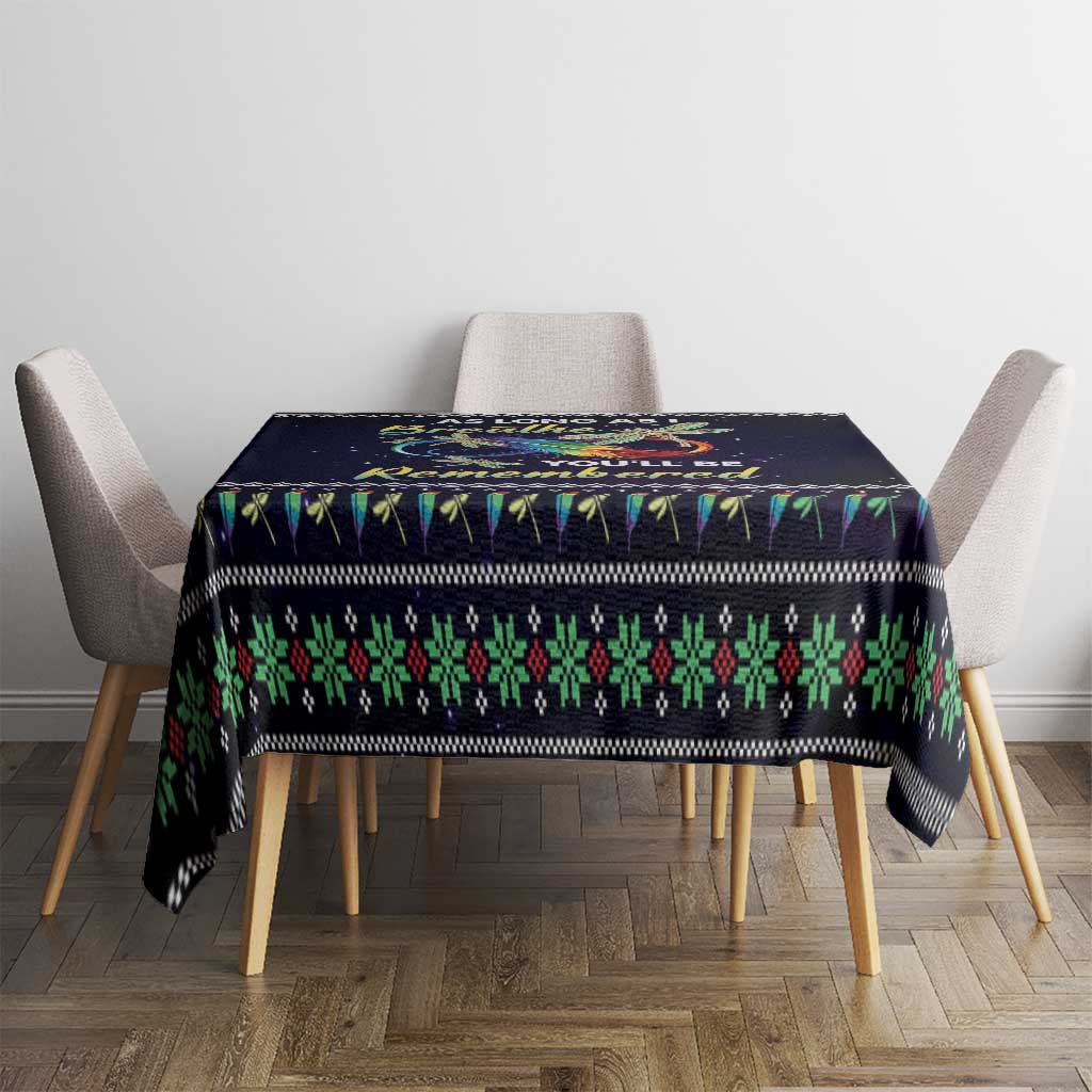 Dragonfly Angel Tablecloth As Long As I Breathe You'll Be Remembered - Wonder Print Shop