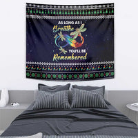 Dragonfly Angel Tapestry As Long As I Breathe You'll Be Remembered - Wonder Print Shop