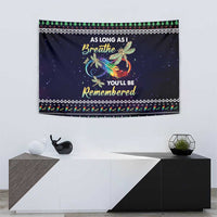 Dragonfly Angel Tapestry As Long As I Breathe You'll Be Remembered - Wonder Print Shop