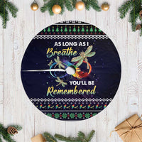 Dragonfly Angel Tree Skirt As Long As I Breathe You'll Be Remembered - Wonder Print Shop