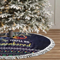Dragonfly Angel Tree Skirt As Long As I Breathe You'll Be Remembered - Wonder Print Shop