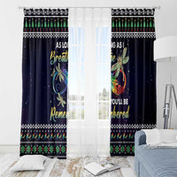 Dragonfly Angel Window Curtain As Long As I Breathe You'll Be Remembered - Wonder Print Shop