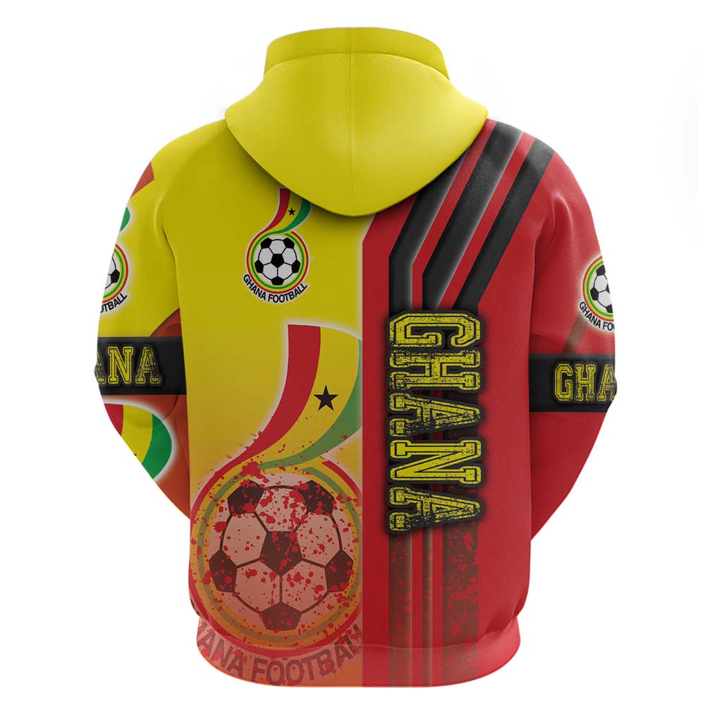 Ghana Football Hoodie Black Stars Soccer - Road To Champion - Wonder Print Shop