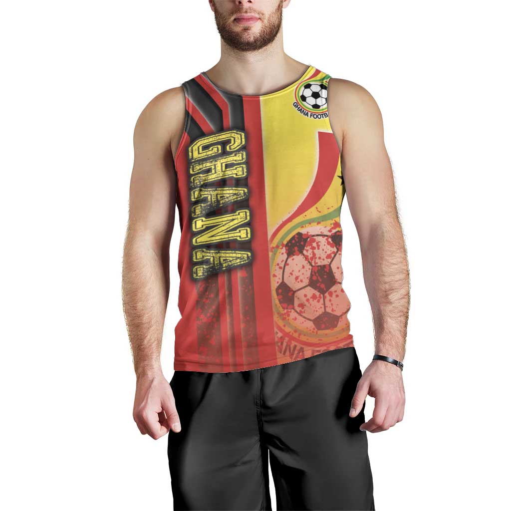 Ghana Football Men Tank Top Black Stars Soccer - Road To Champion - Wonder Print Shop