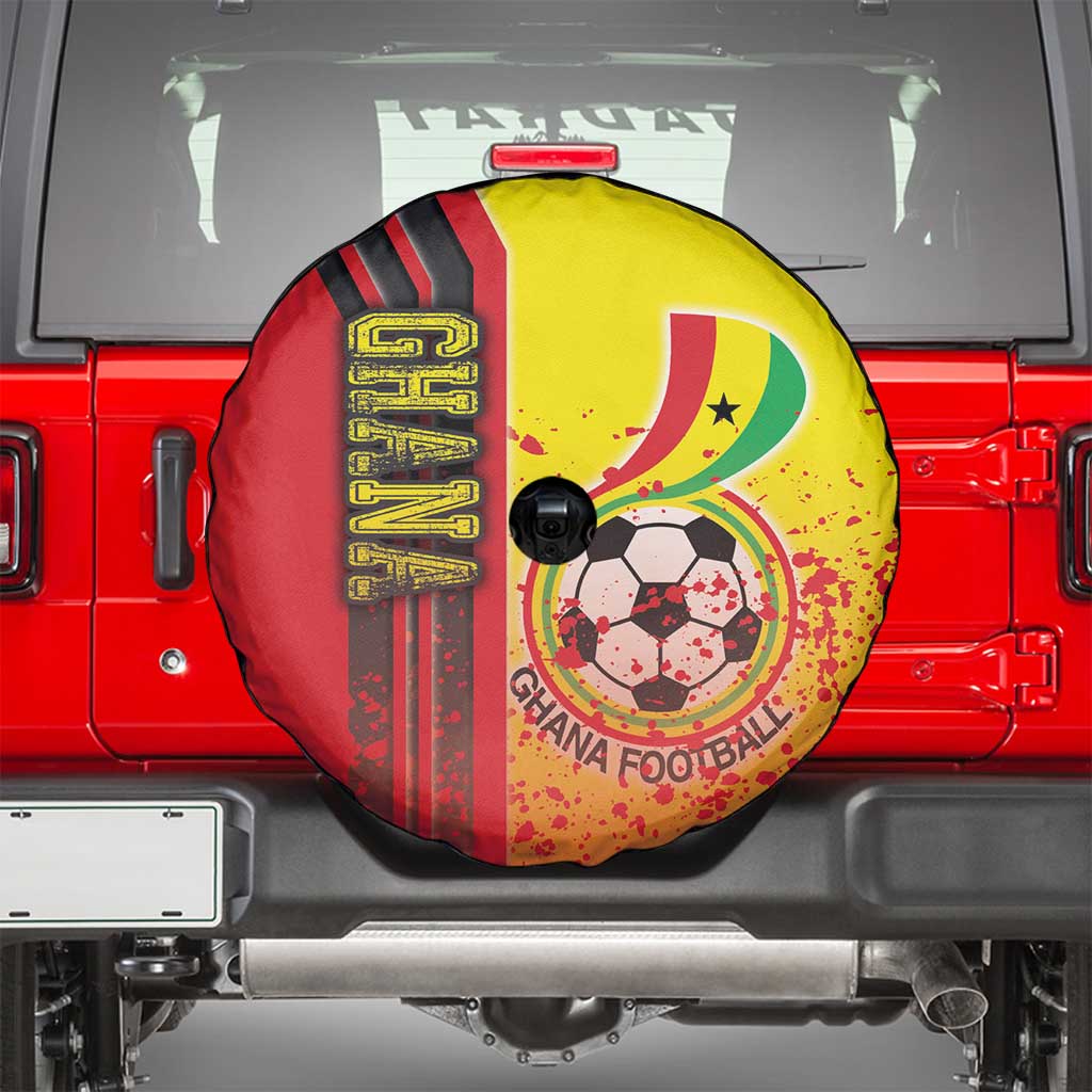 Ghana Football Spare Tire Cover Black Stars Soccer - Road To Champion - Wonder Print Shop