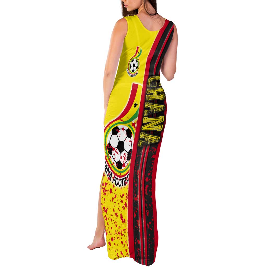 Ghana Football Tank Maxi Dress Black Stars Soccer - Road To Champion - Wonder Print Shop