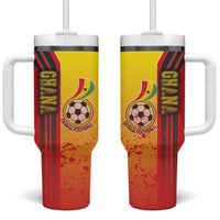 Ghana Football Tumbler With Handle Black Stars Soccer - Road To Champion - Wonder Print Shop
