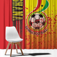 Ghana Football Window Curtain Black Stars Soccer - Road To Champion - Wonder Print Shop