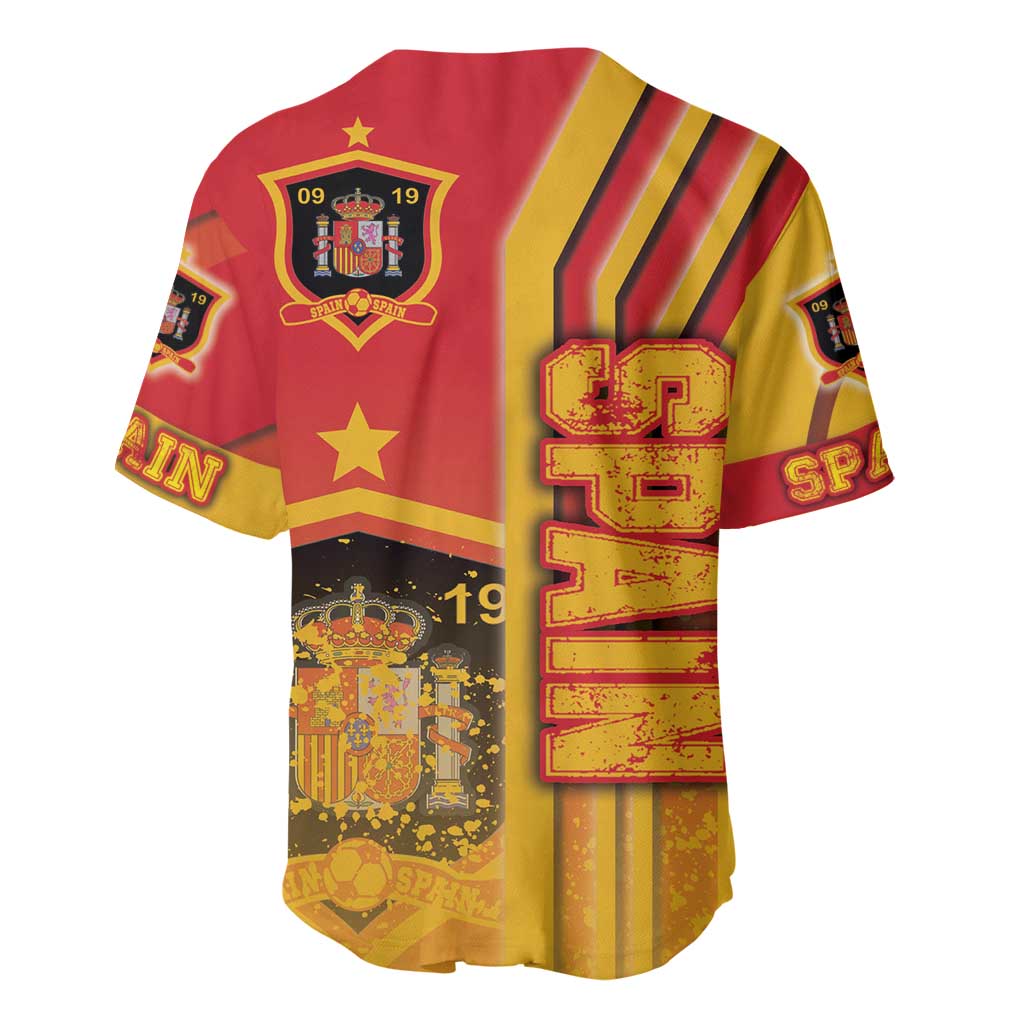 Spain Football Baseball Jersey La Roja Soccer - Road To Champion - Wonder Print Shop