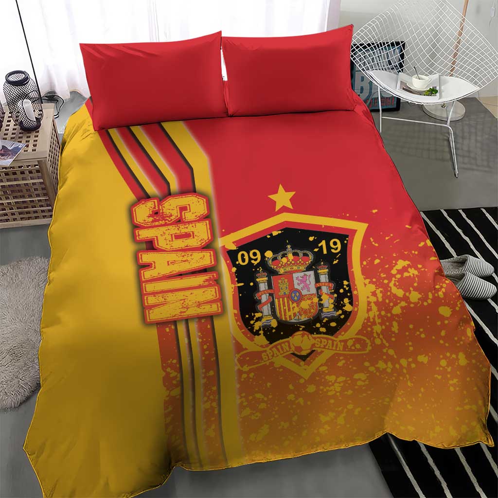 Spain Football Bedding Set La Roja Soccer - Road To Champion - Wonder Print Shop