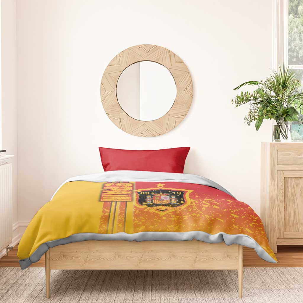 Spain Football Bedding Set La Roja Soccer - Road To Champion - Wonder Print Shop