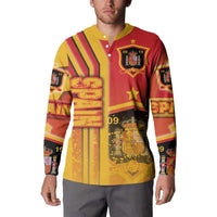 Spain Football Button Sweatshirt La Roja Soccer - Road To Champion - Wonder Print Shop